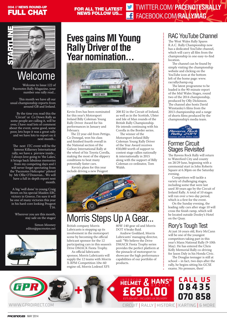 Pacenotes Rally magazine Preview Pages