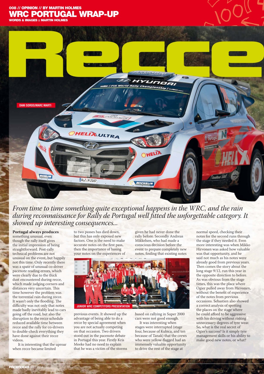 Pacenotes Rally magazine Preview Pages