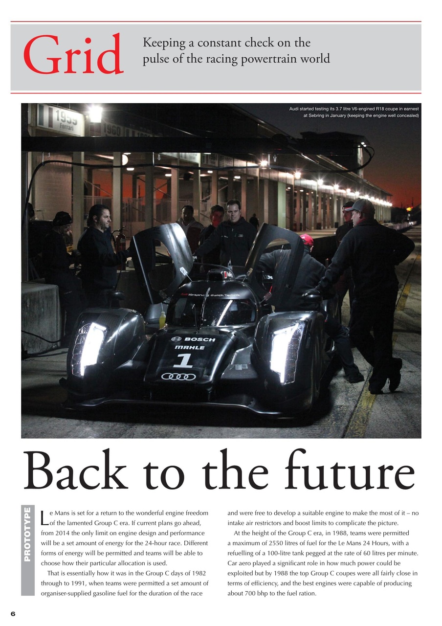 Race Engine Technology Preview Pages