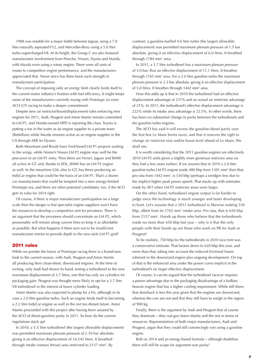 Race Engine Technology Preview Pages