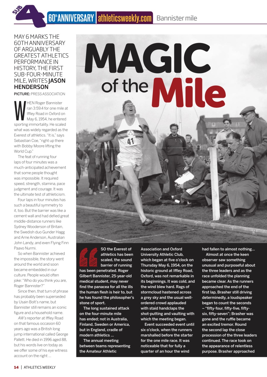 AW – Athletics Weekly Magazine Preview Pages