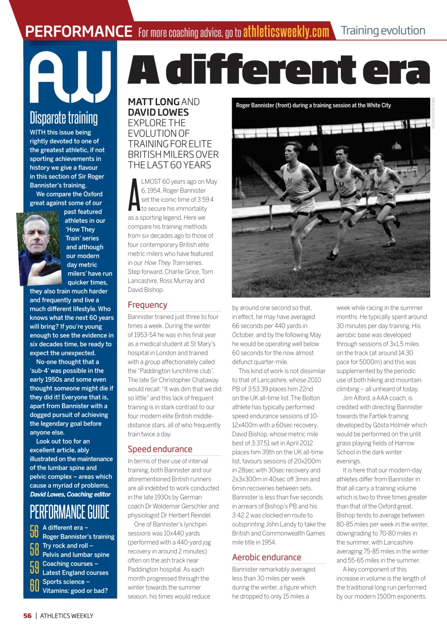 AW – Athletics Weekly Magazine Preview Pages
