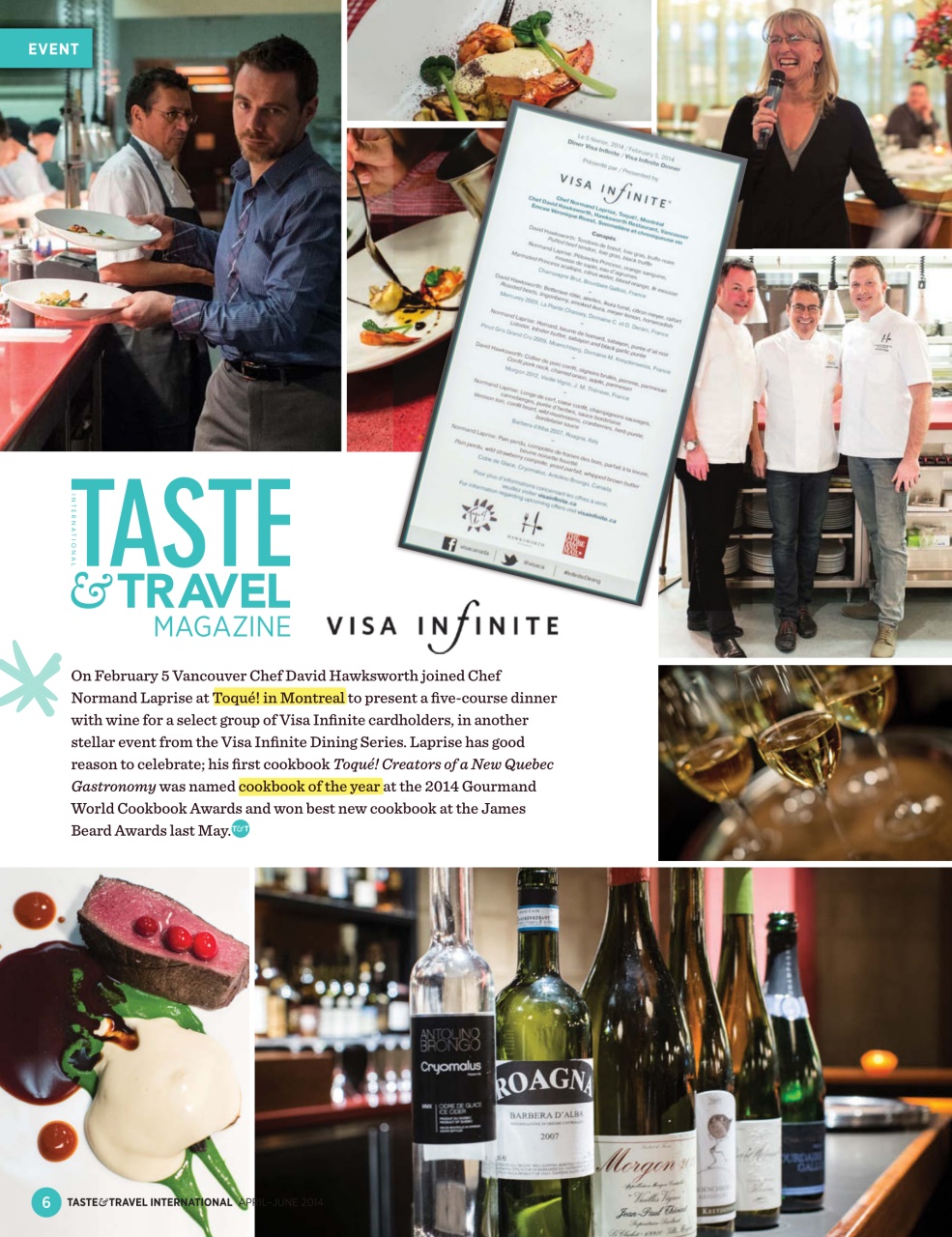 Taste & Travel International Preview Pages