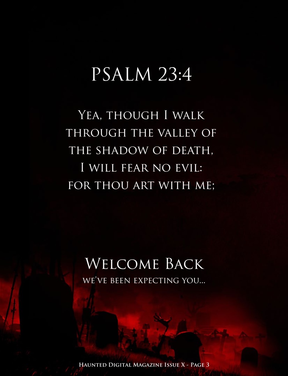 Haunted Magazine Preview Pages