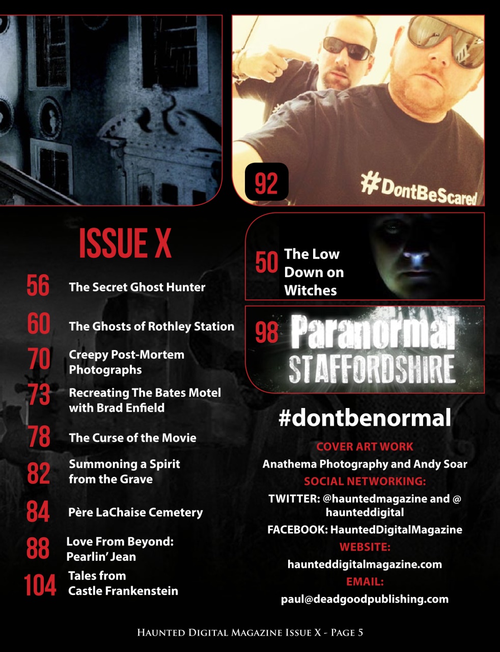 Haunted Magazine Preview Pages