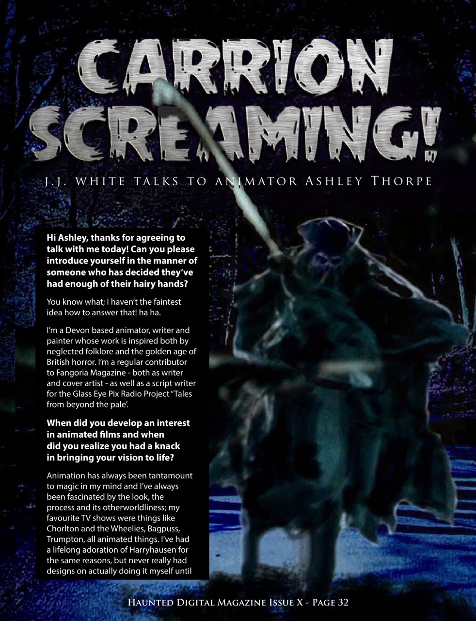 Haunted Magazine Preview Pages