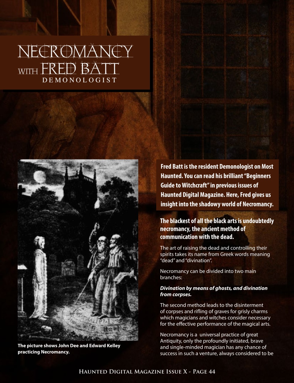 Haunted Magazine Preview Pages