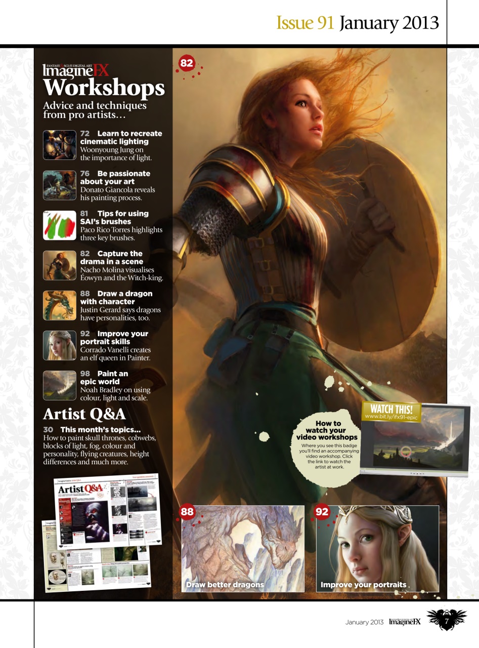 ImagineFX Preview Pages