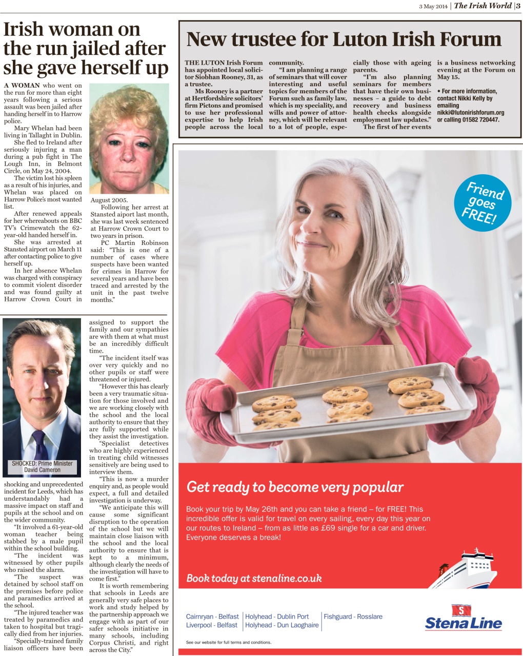 Irish World Preview Pages