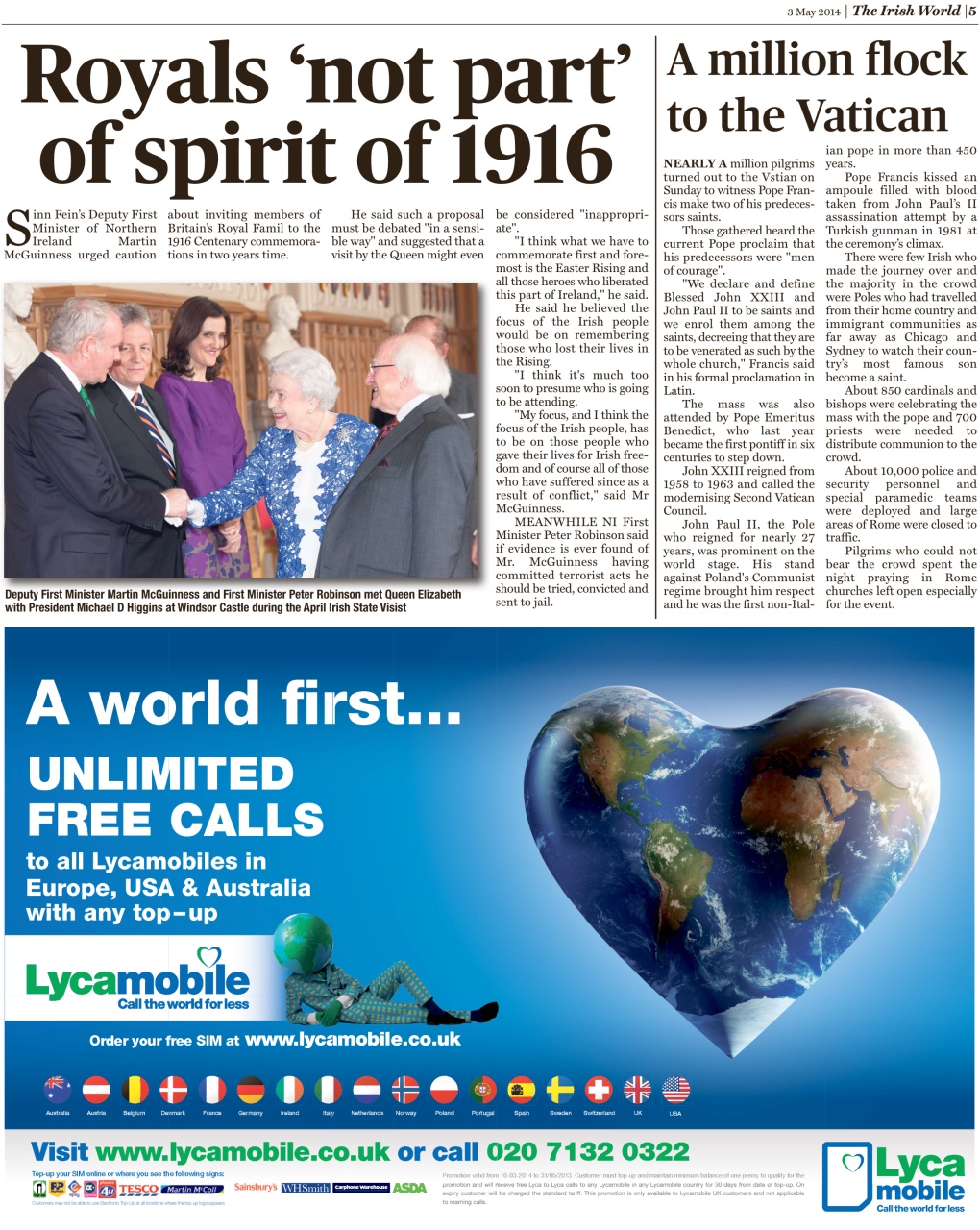 Irish World Preview Pages