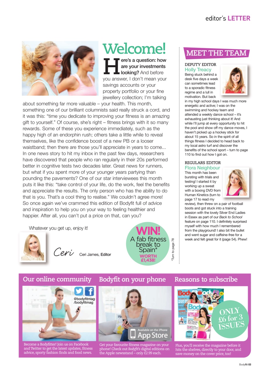 Health & Wellbeing Preview Pages