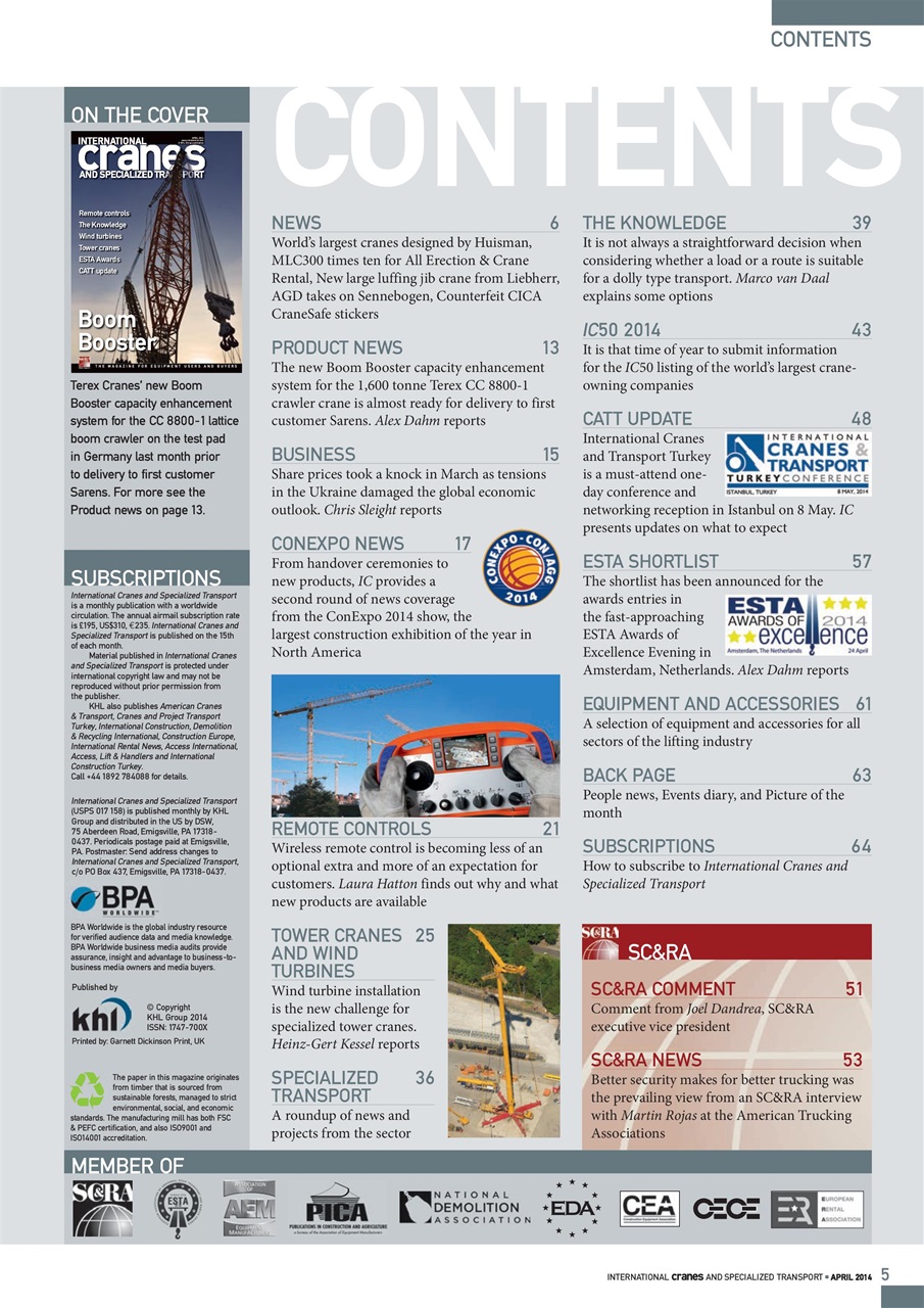 Int. Cranes and Specialized Transp Preview Pages