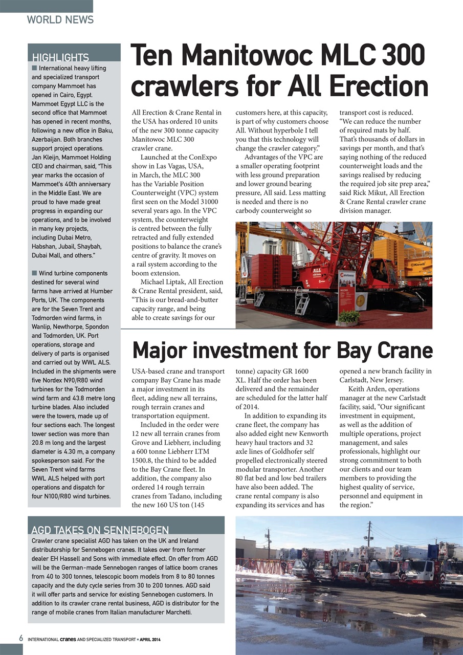 Int. Cranes and Specialized Transp Preview Pages