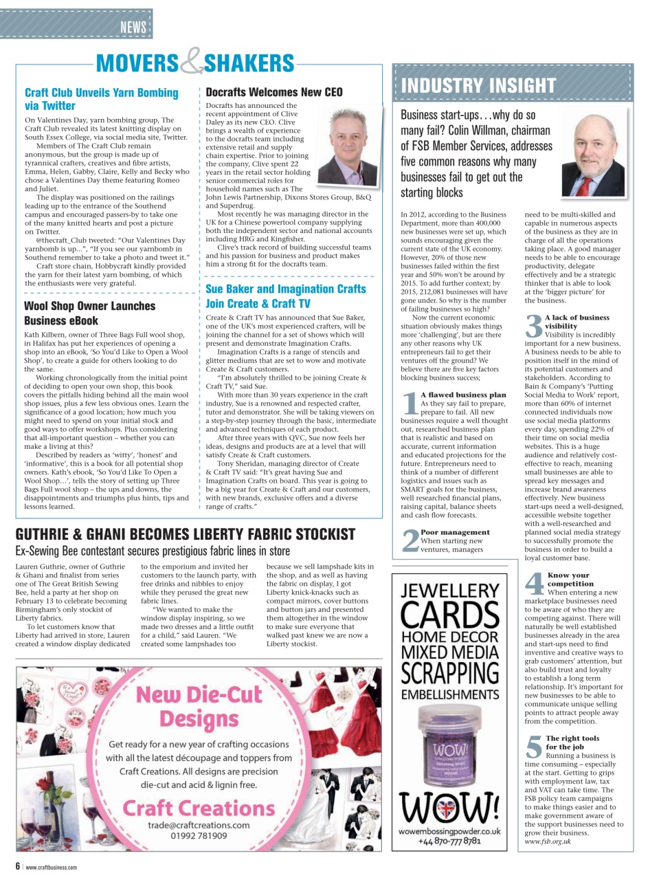 Craft Business Preview Pages