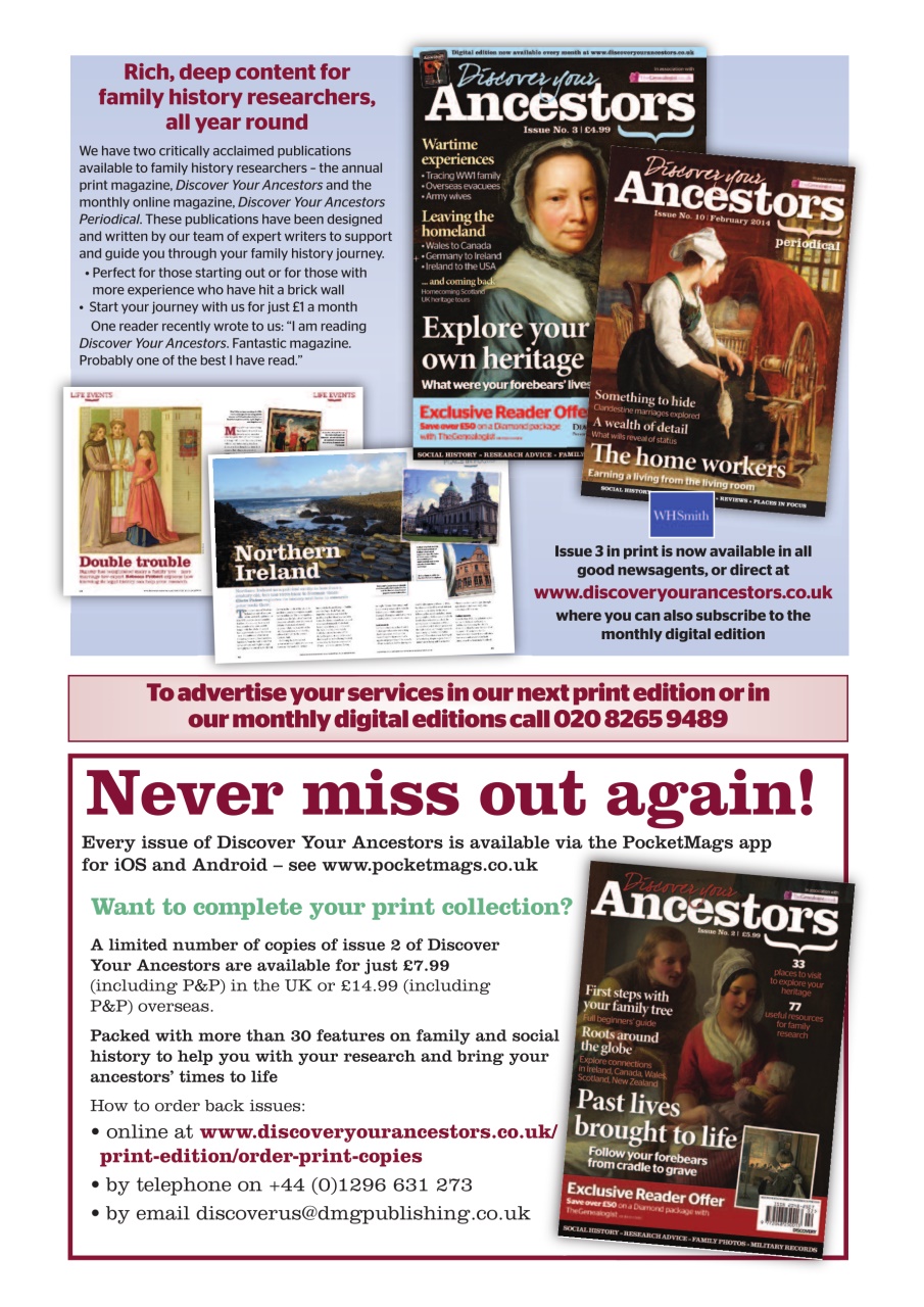 Discover Your Ancestors Preview Pages