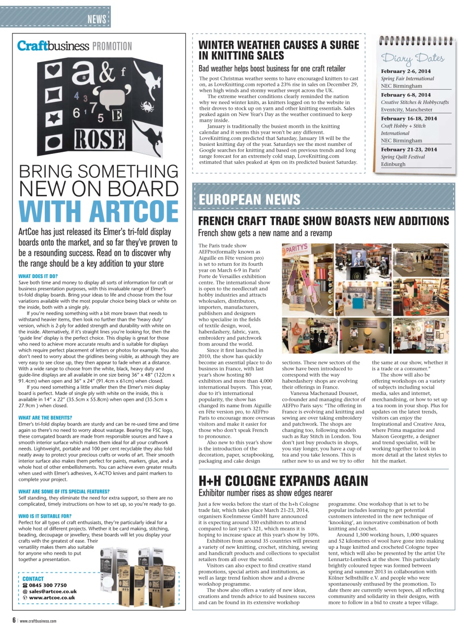 Craft Business Preview Pages