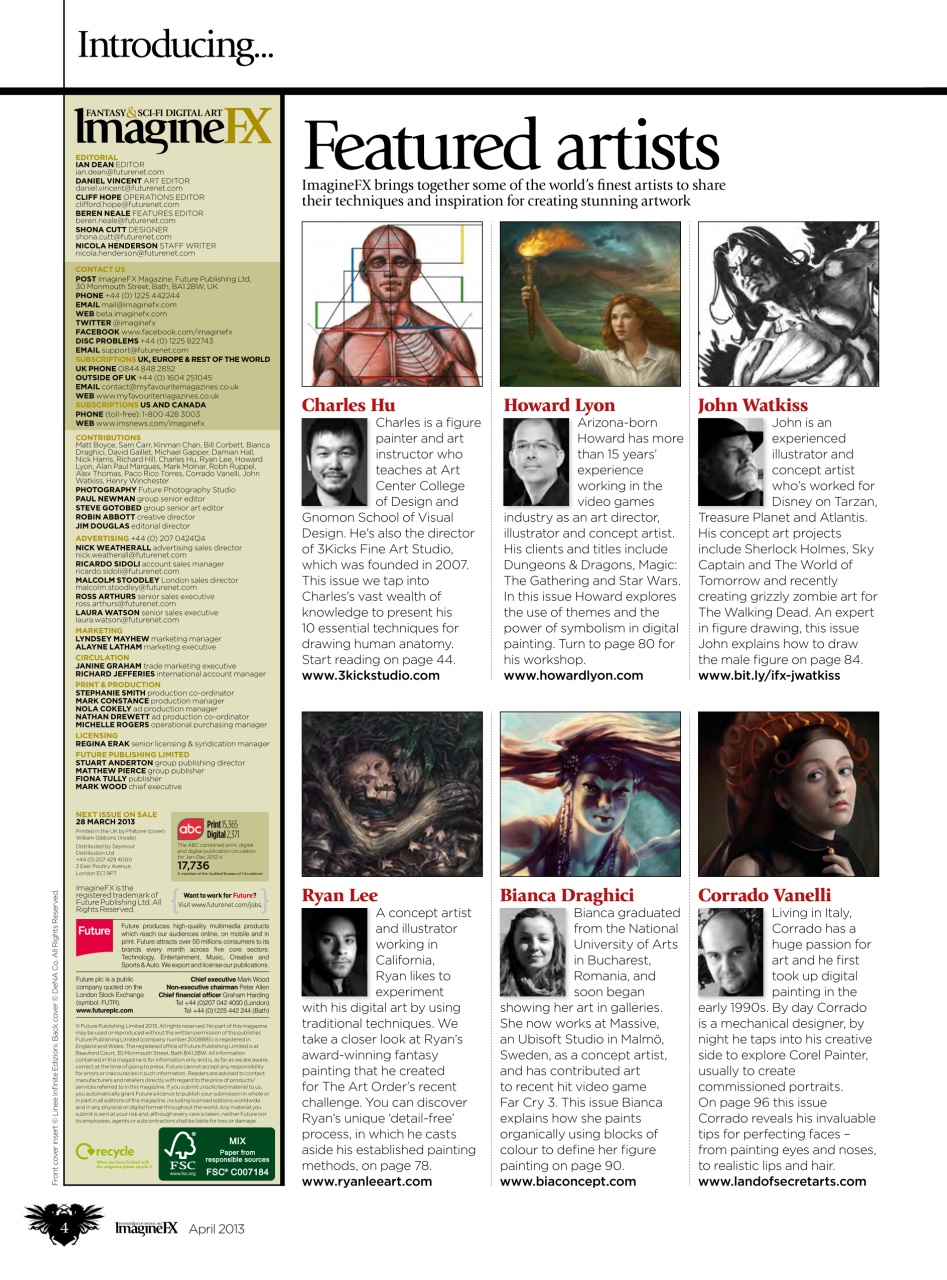 ImagineFX Preview Pages