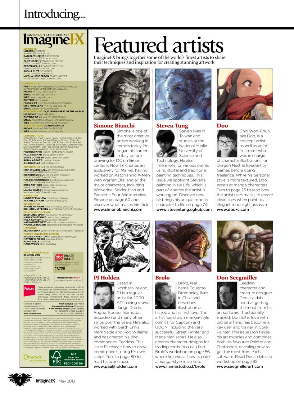 ImagineFX Preview Pages