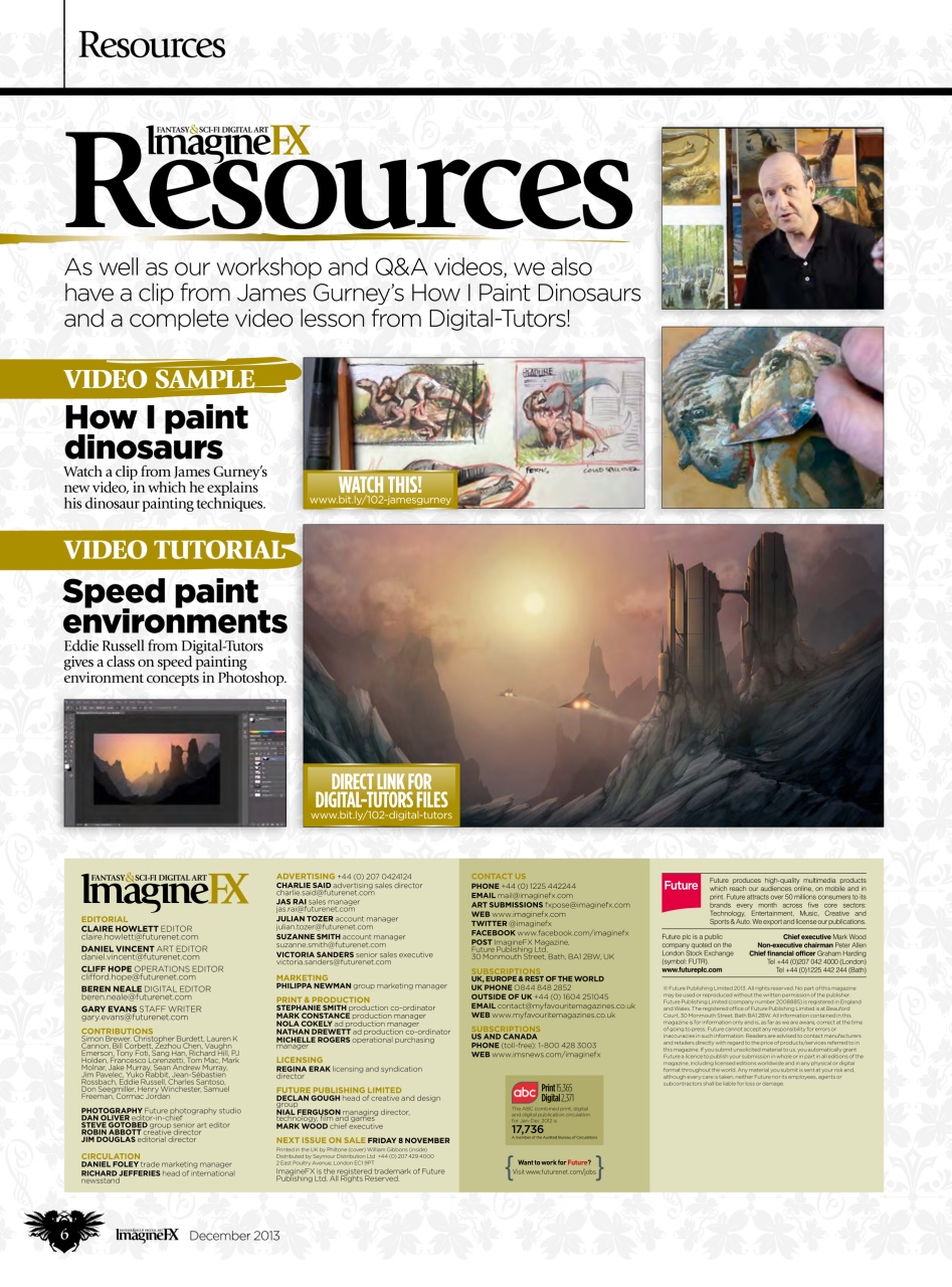 ImagineFX Preview Pages