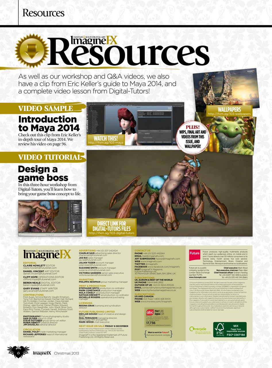 ImagineFX Preview Pages