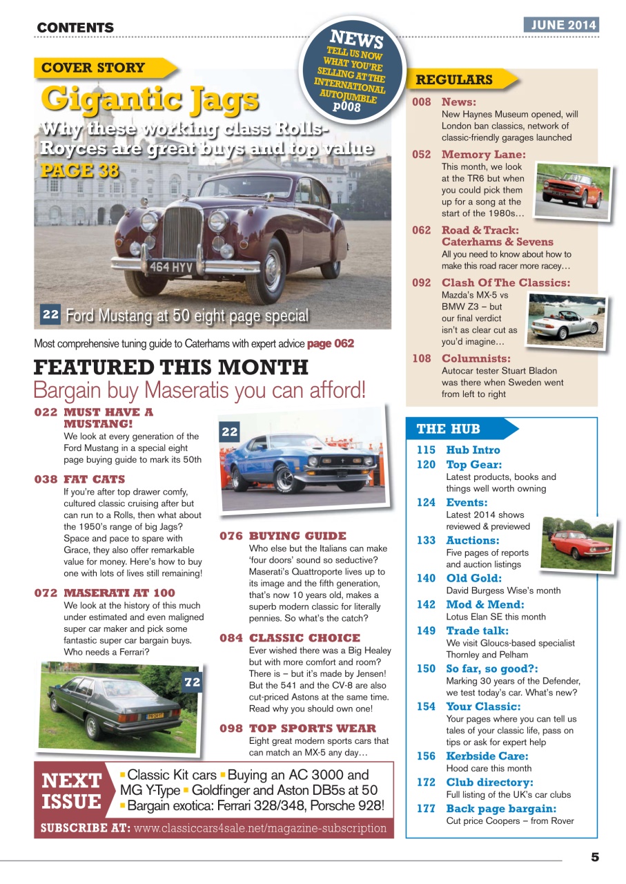 Classic Motoring Preview Pages
