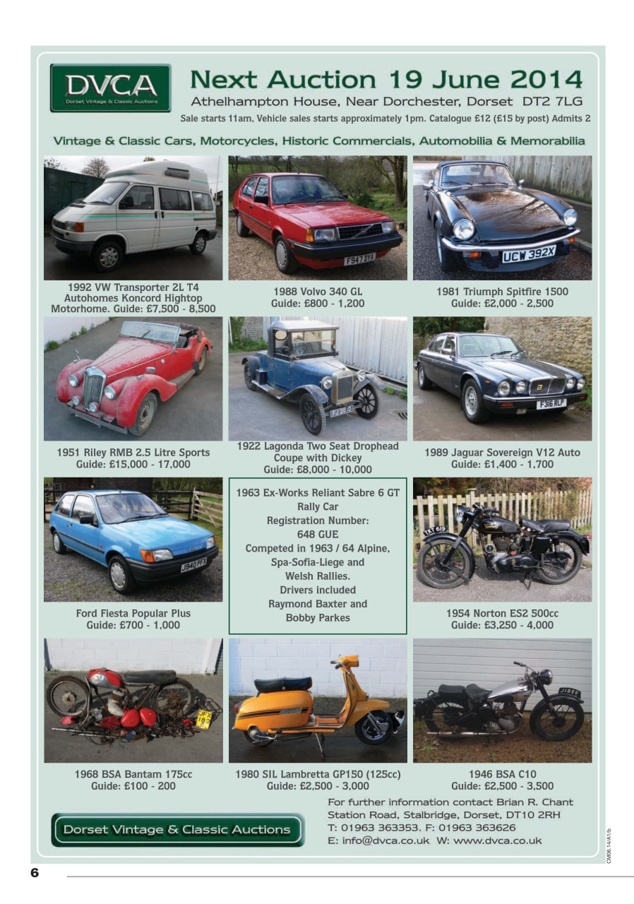 Classic Motoring Preview Pages