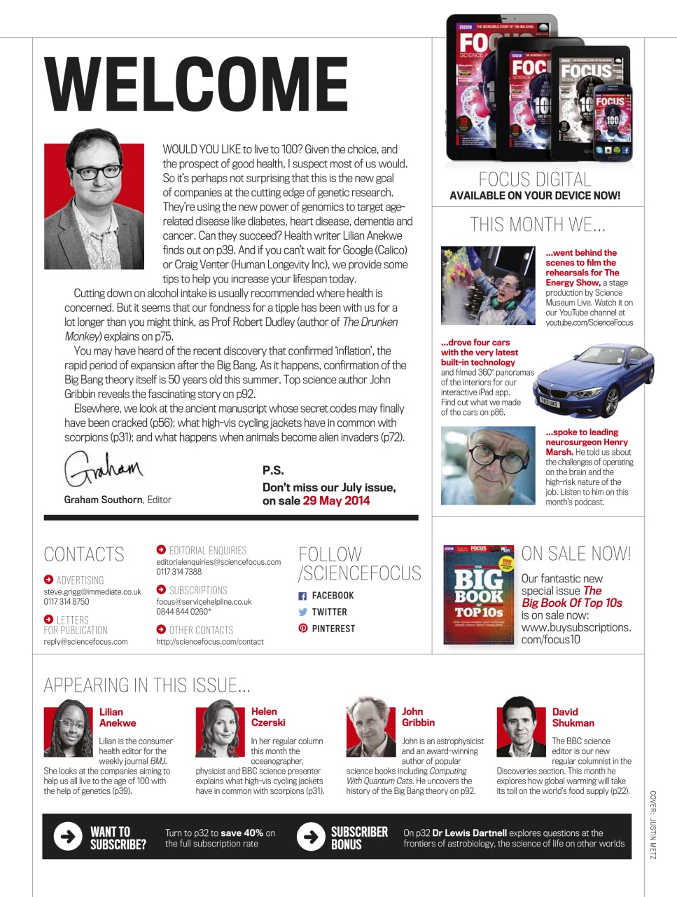 BBC Science Focus Magazine Preview Pages