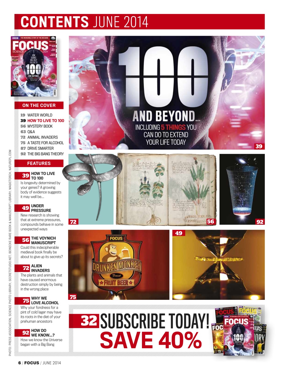 BBC Science Focus Magazine Preview Pages