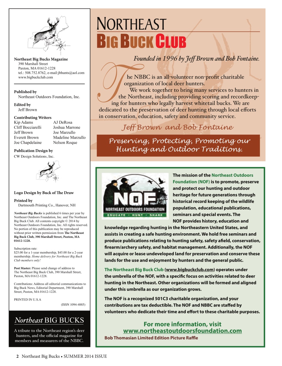 Northeast Big Bucks Preview Pages