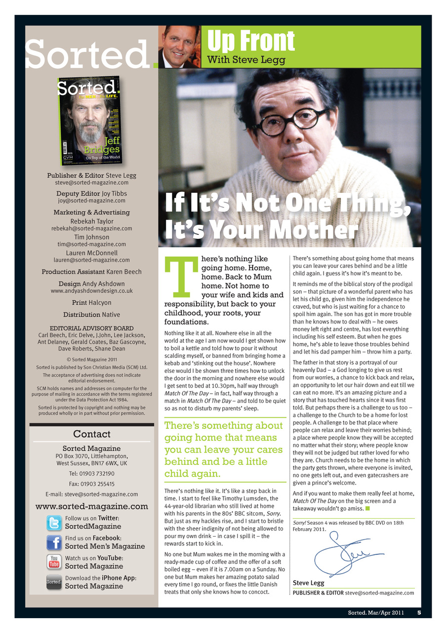 Sorted Magazine – The men's mag with morals Preview Pages