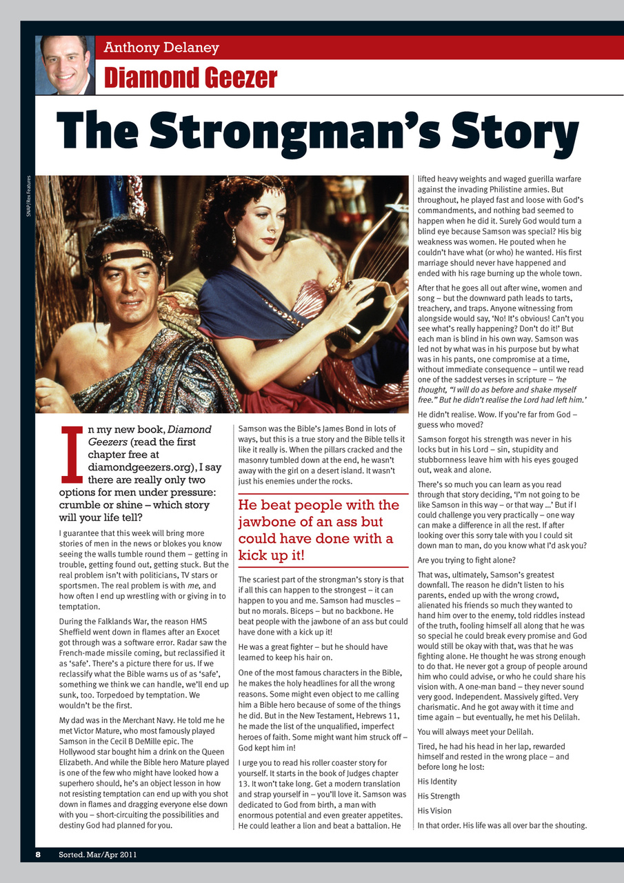 Sorted Magazine – The men's mag with morals Preview Pages