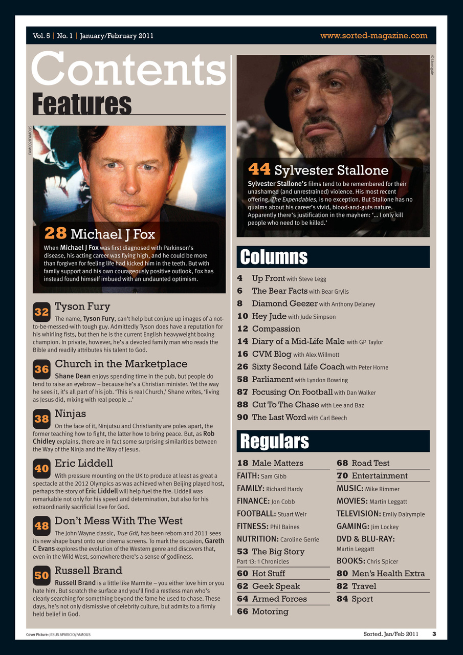 Sorted Magazine – The men's mag with morals Preview Pages