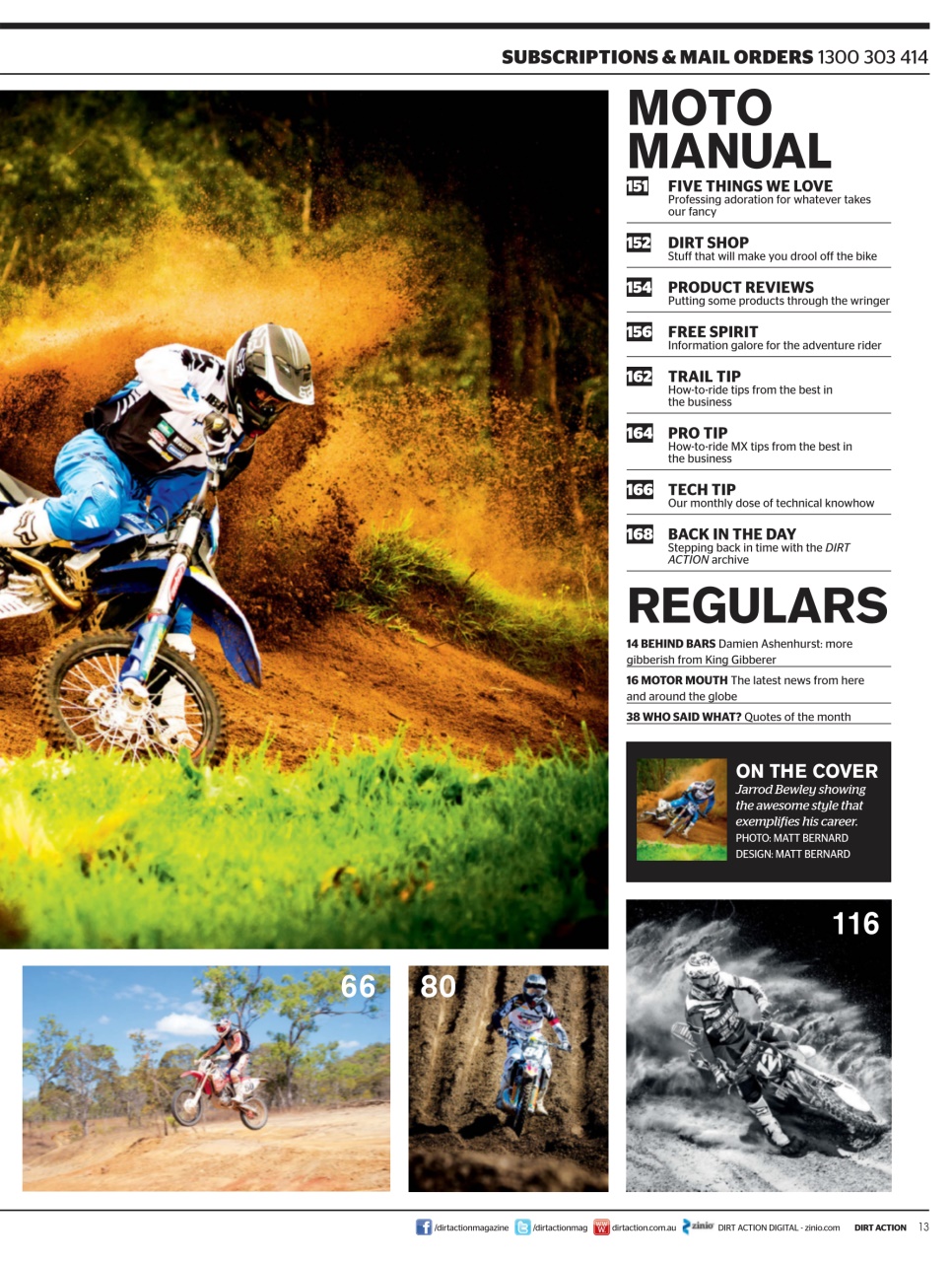 Dirt Action Preview Pages