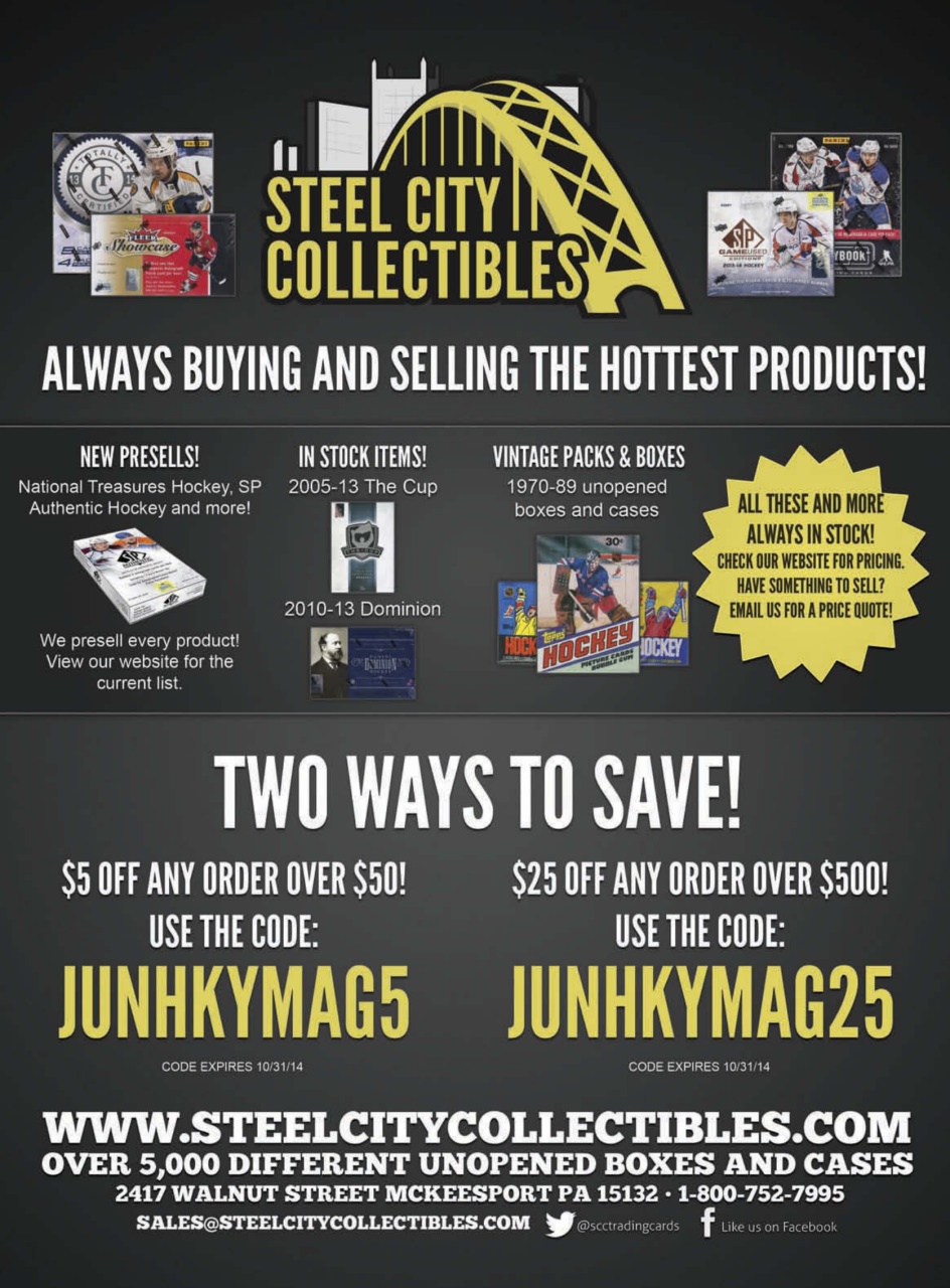Beckett Hockey Magazine Preview Pages