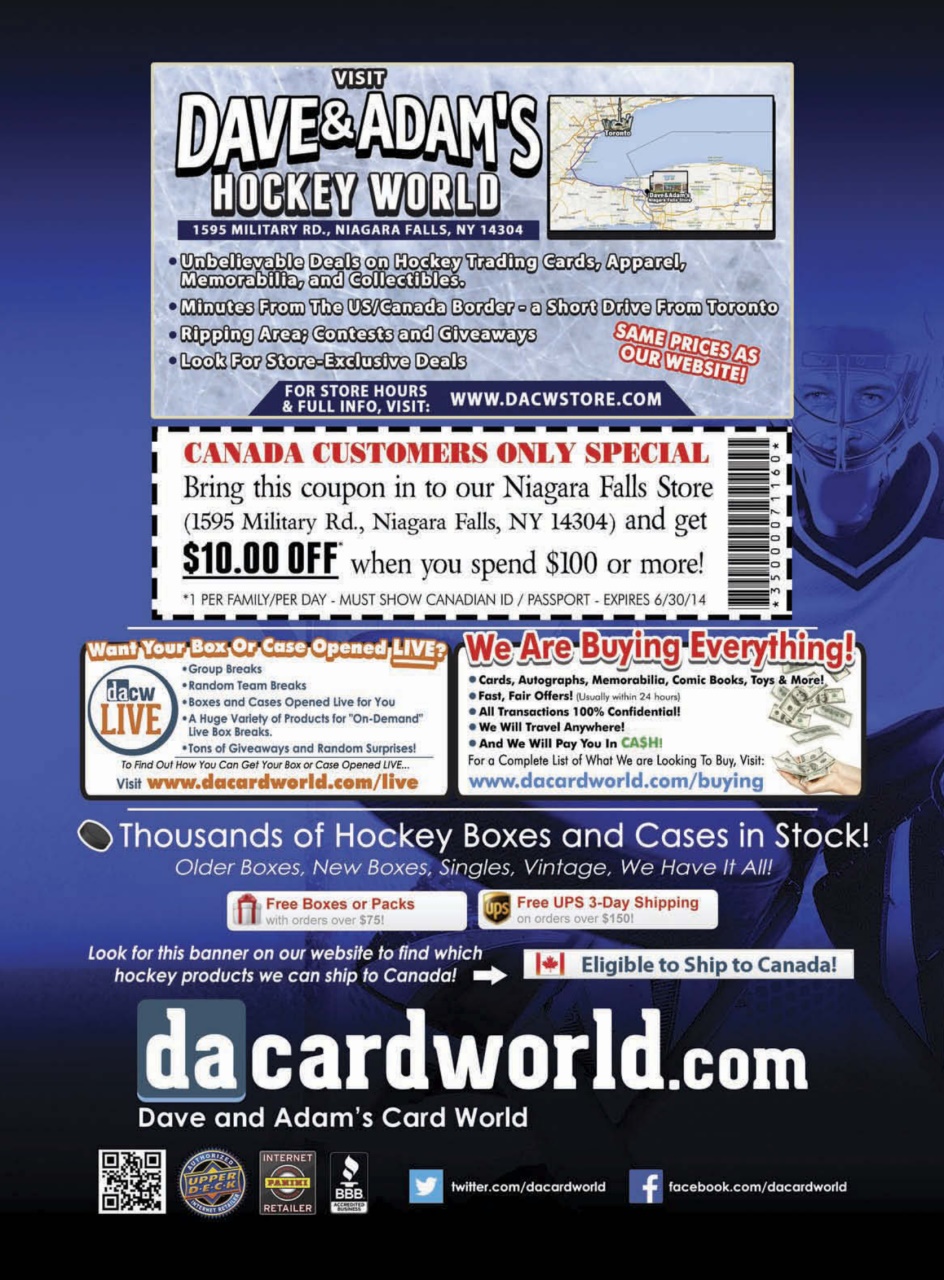 Beckett Hockey Magazine Preview Pages