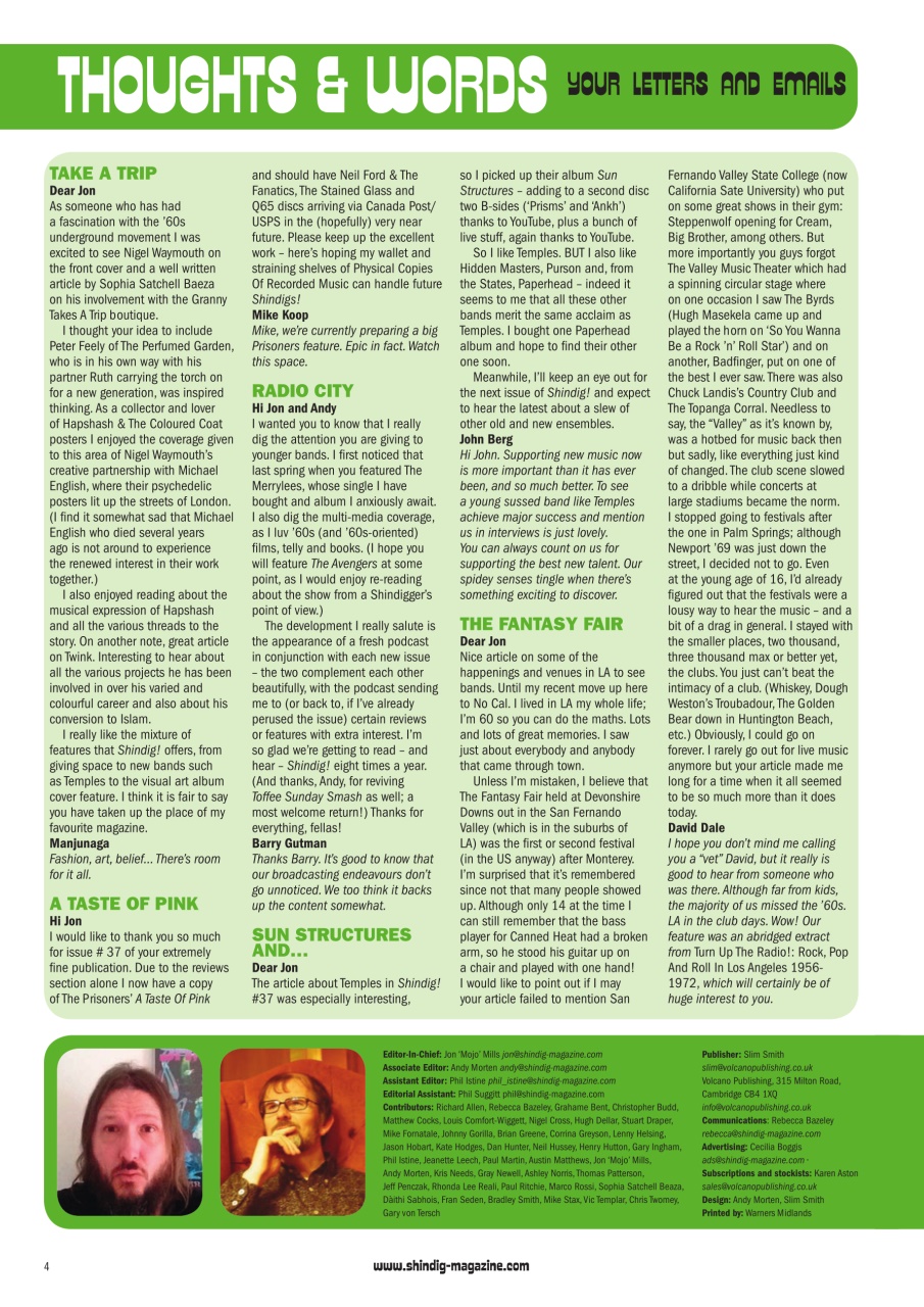 Shindig! Preview Pages