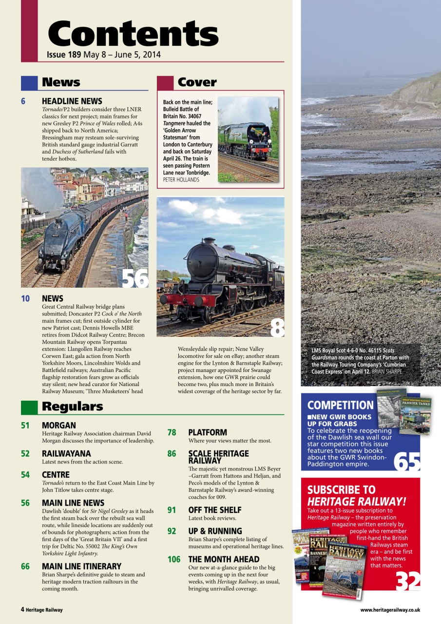 Heritage Railway Preview Pages