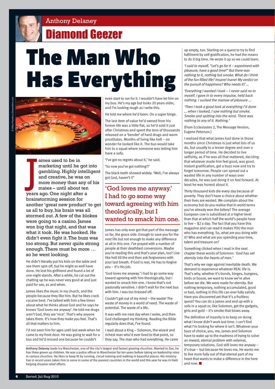 Sorted Magazine – The men's mag with morals Preview Pages