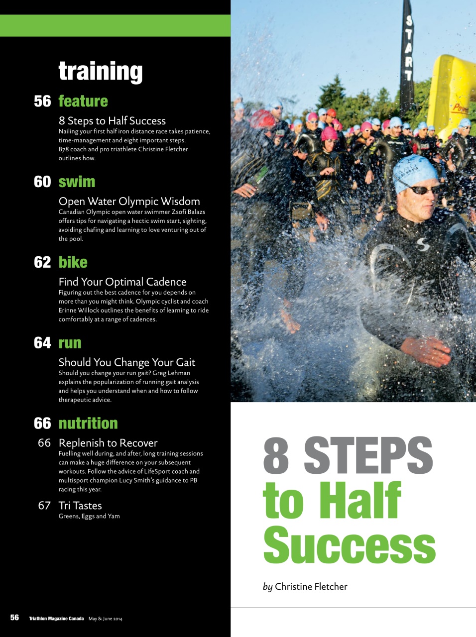 Triathlon Magazine Canada Preview Pages