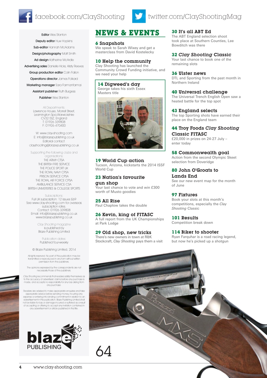 Clay Shooting Preview Pages