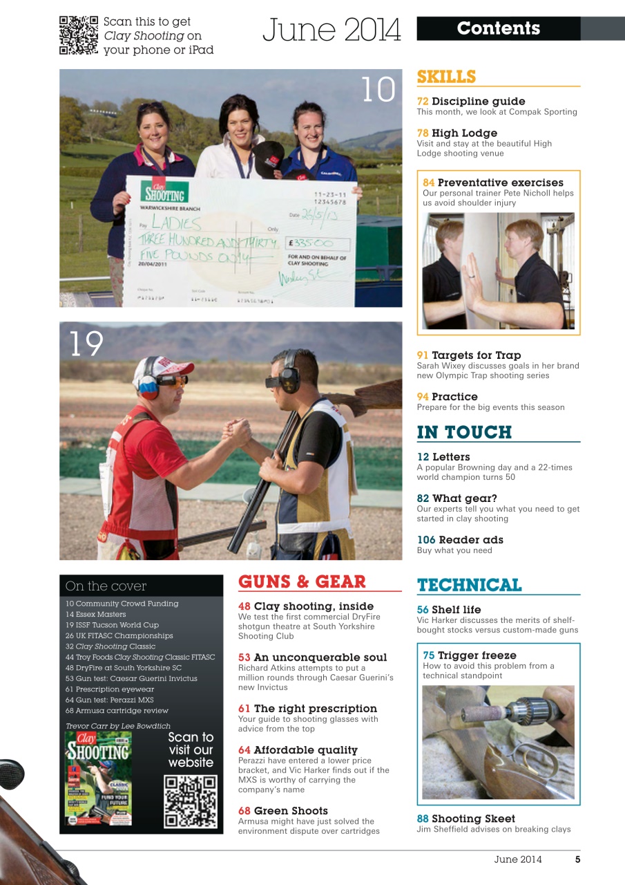 Clay Shooting Preview Pages