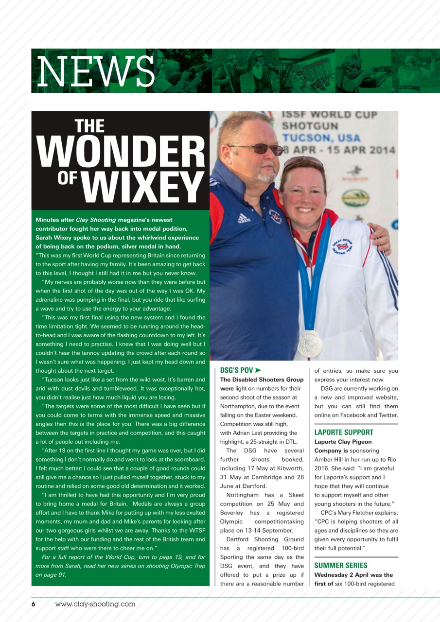 Clay Shooting Preview Pages