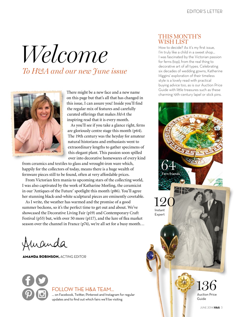 Homes & Antiques Magazine Preview Pages