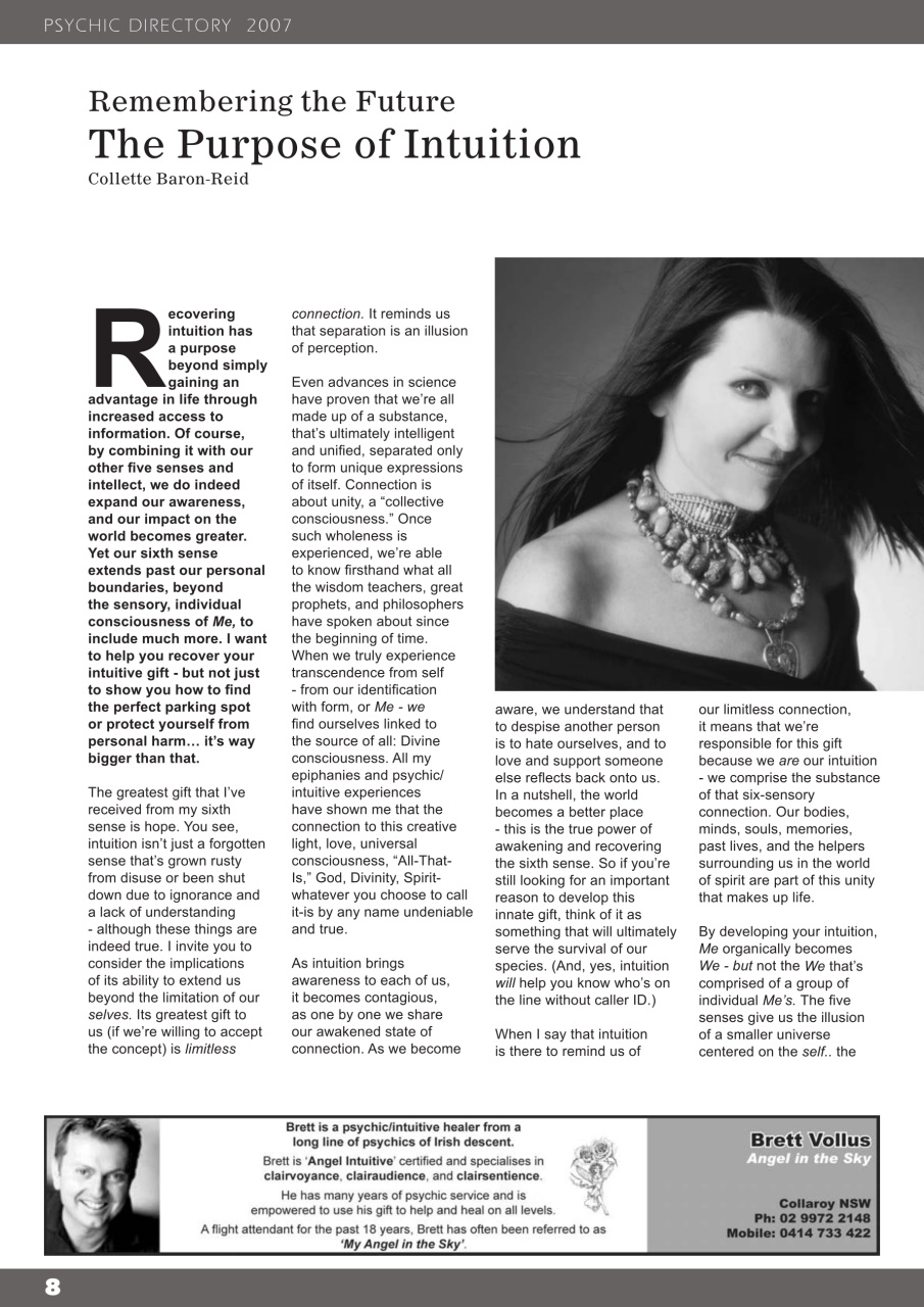 International Psychics Directory Preview Pages