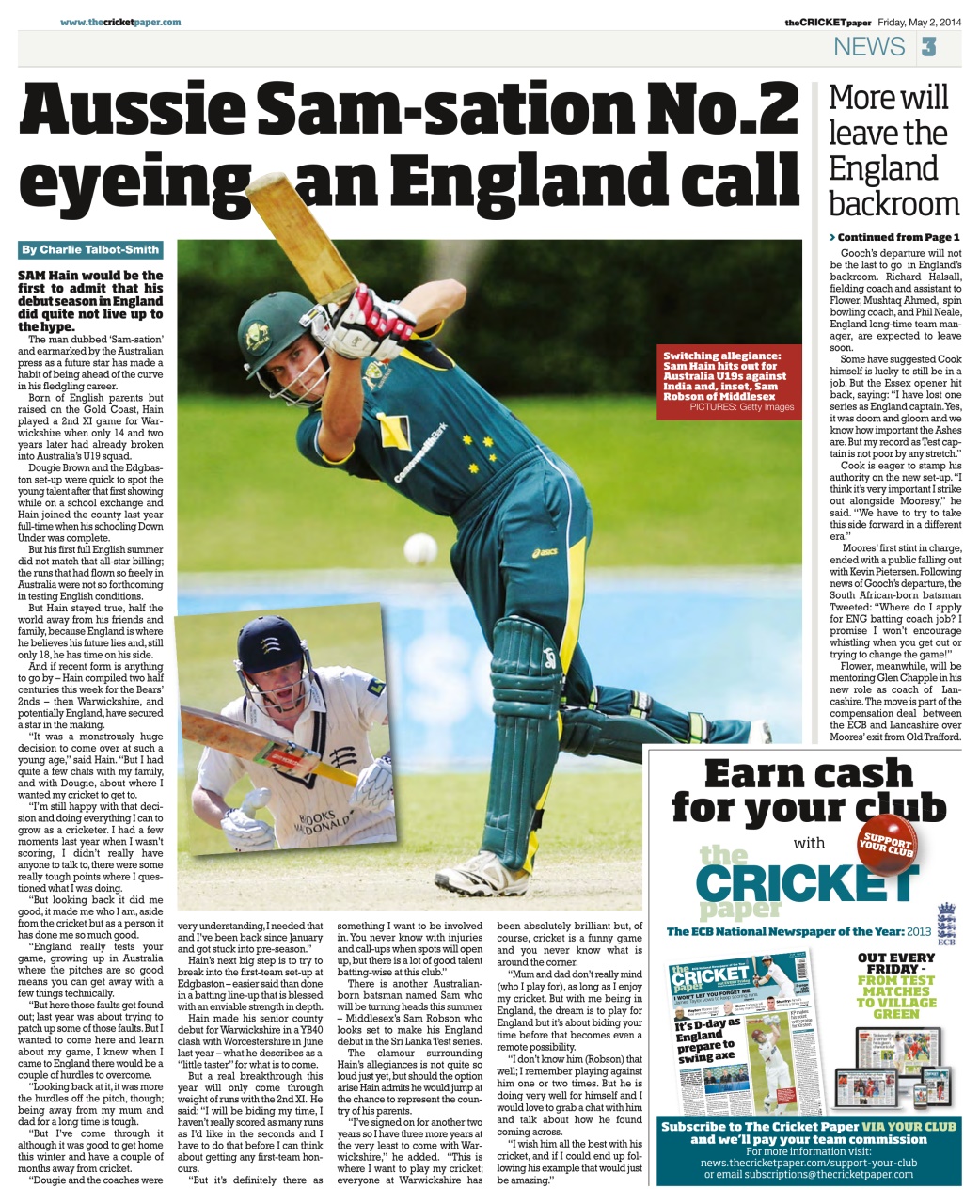 The Cricket Paper Preview Pages