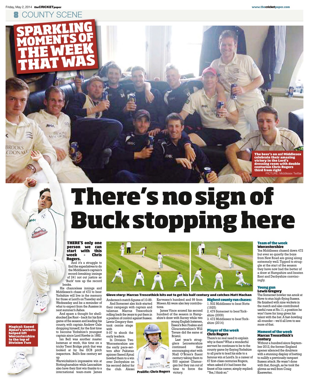 The Cricket Paper Preview Pages