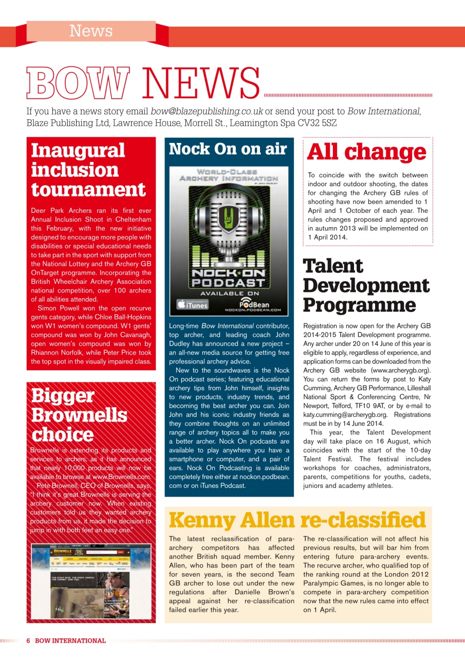 Bow International Preview Pages