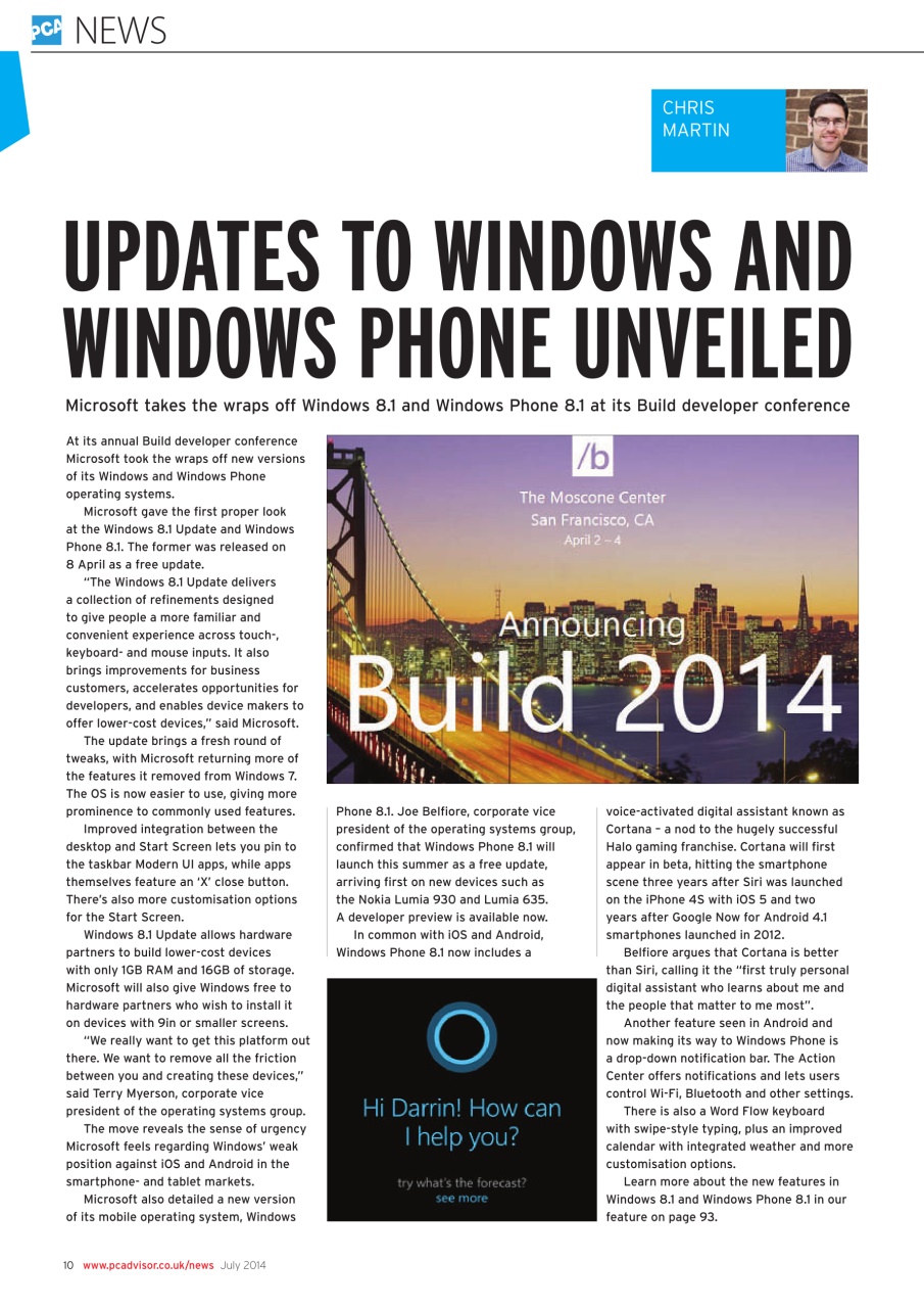 Tech Advisor Preview Pages