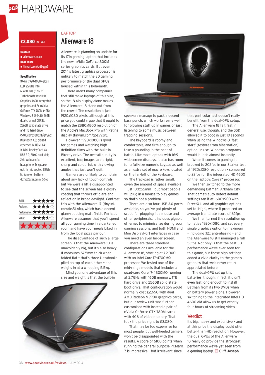 Tech Advisor Preview Pages