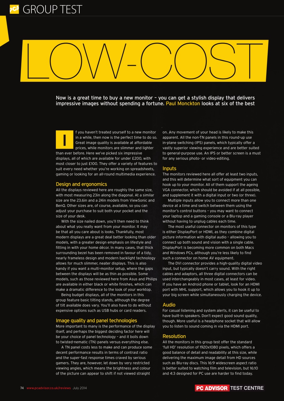 Tech Advisor Preview Pages